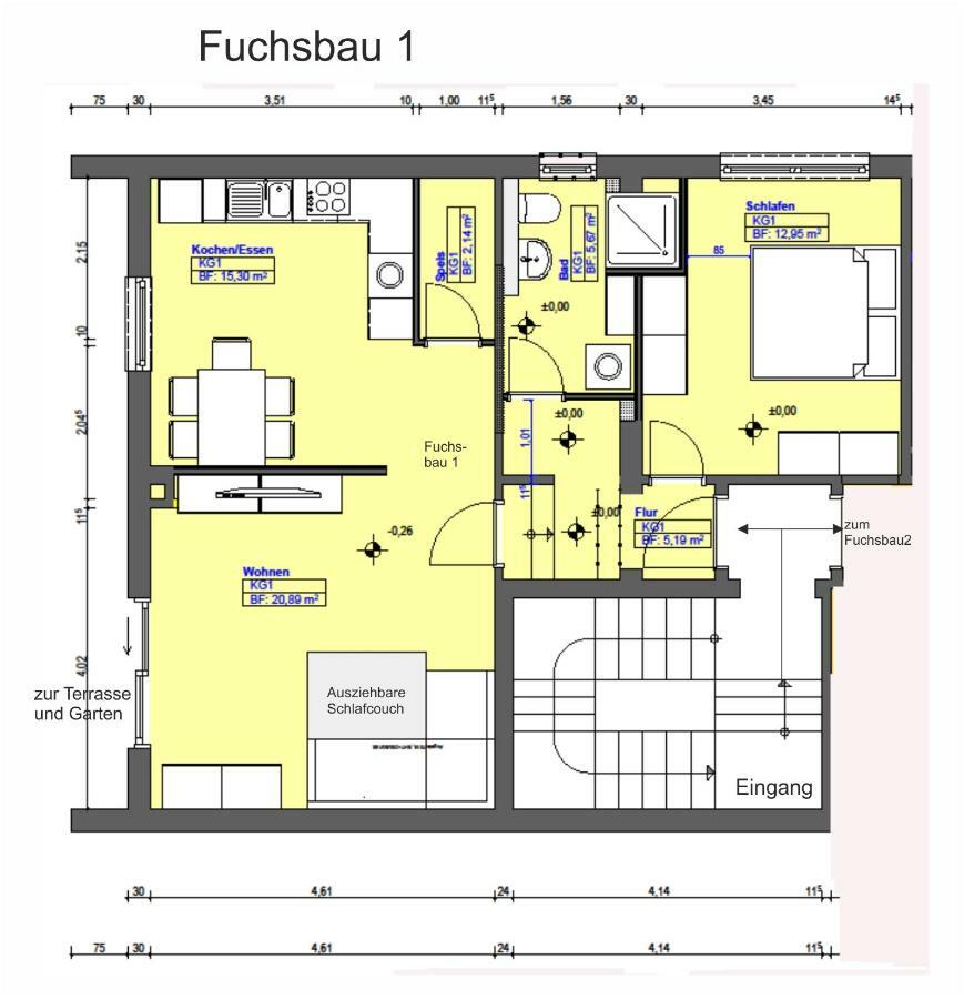 Апартаменти Zum Fuchsbau Hettstadt Екстер'єр фото